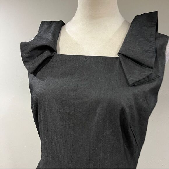 Banana Republic charcoal color fitted Sleeveless Dress size 6 - Picture 2 of 15